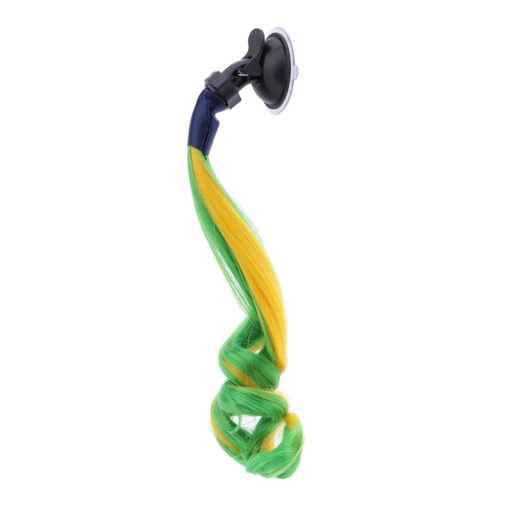 Motorcycle Hand-made Helmet Hair Wig Braids Ponytail DIY Helmet Mohawk Hair Motorcycle Helmet Wig Curly Hair For Motorbike Hemet