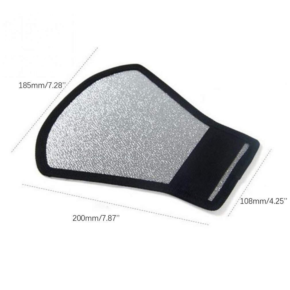 Universal difusor de flash para cámaras Softbox de plata y blanco Reflector SLR Cámara estudio de fotografía Accesorios
