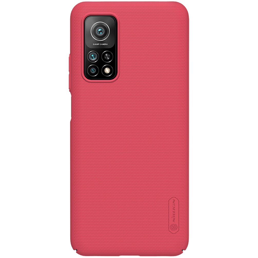 Voor Xiaomi Mi 10T 5G Mi 10T Pro 5G Case Nillkin Super Frosted Shield Hard Pc back Cover Voor Xiaomi Mi 10T Lite 5G Protector Case: For MI 10T Lite 5G / Red