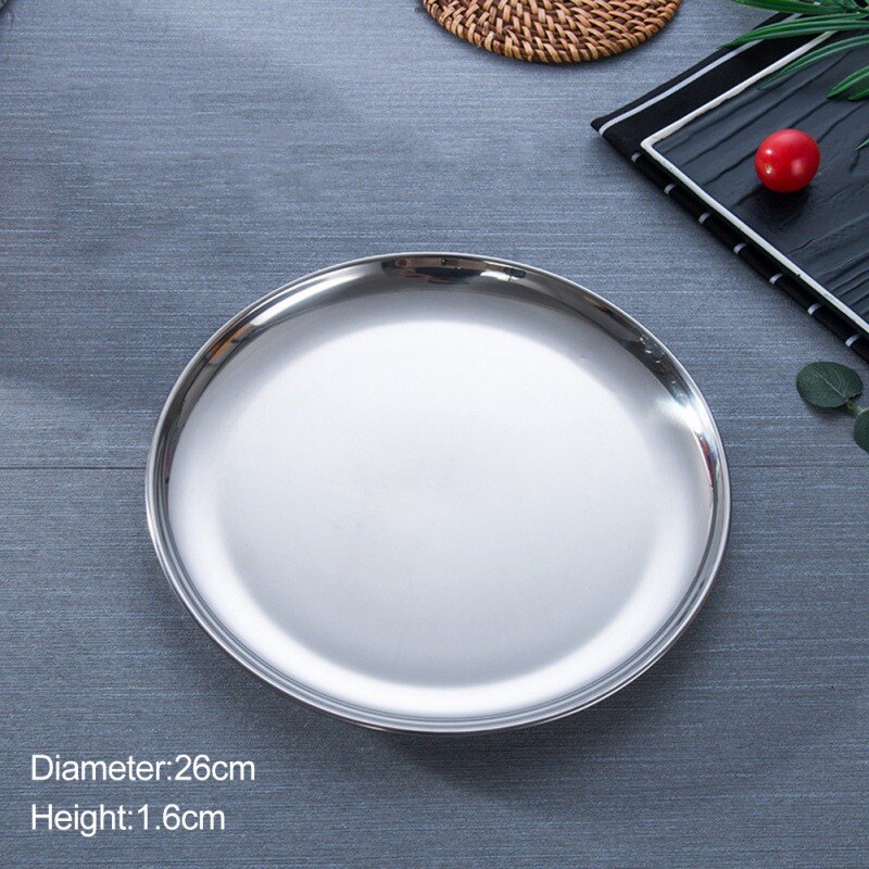 Europese Diner Platen Goud Eettafel Plaat Opbergvak Ronde Serveren Gerechten Plaat Cake Lade Westerse Steak Lade Keuken Platen: B5
