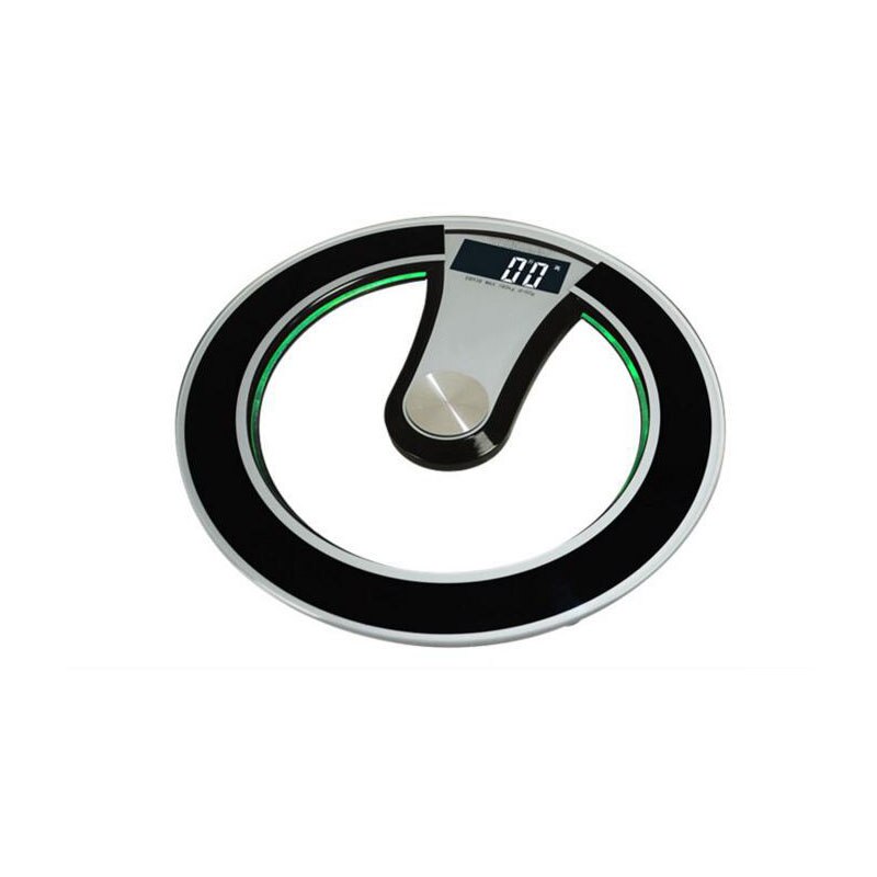 Intelligent Electronic Weighing Scale Accurate Electronic Body Weighing Scale Meter 330*330*33mm Round Tempered Glass 180kg