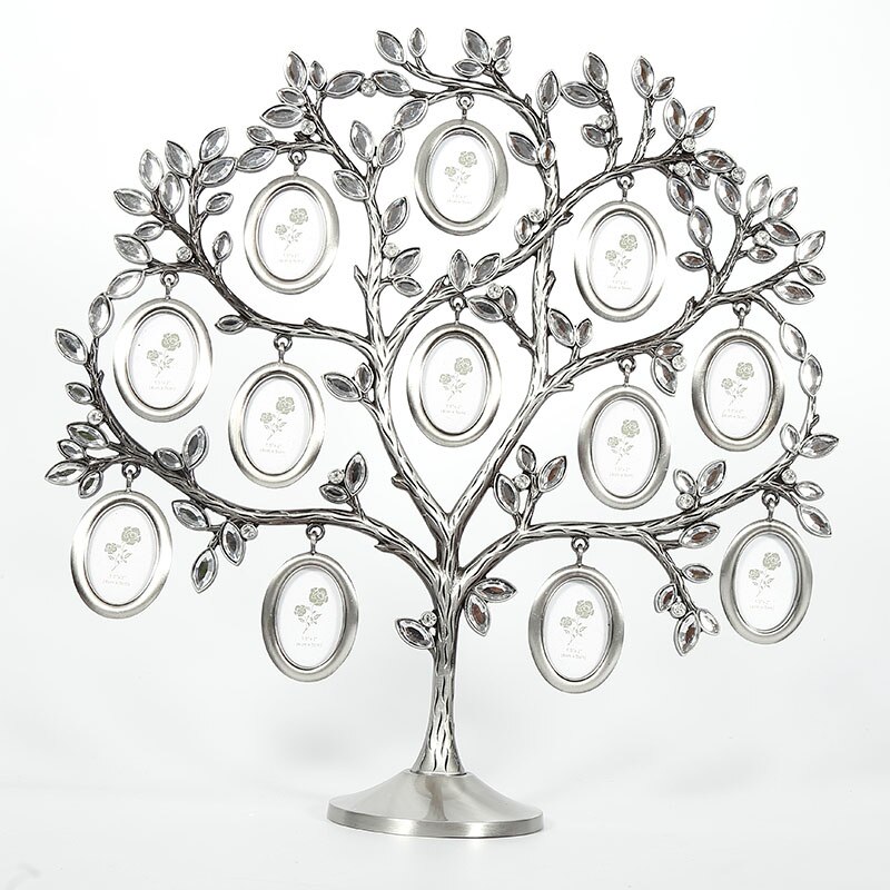 Family Photo Frame Tree 12 Picture Metal Holder Art House Home Decoration