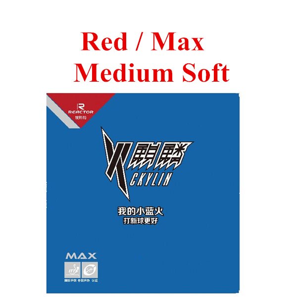 Reator ckylin esponja azul espinhas de mesa, esponja de borracha para tênis de mesa 40mm + tênis original: Red medium soft