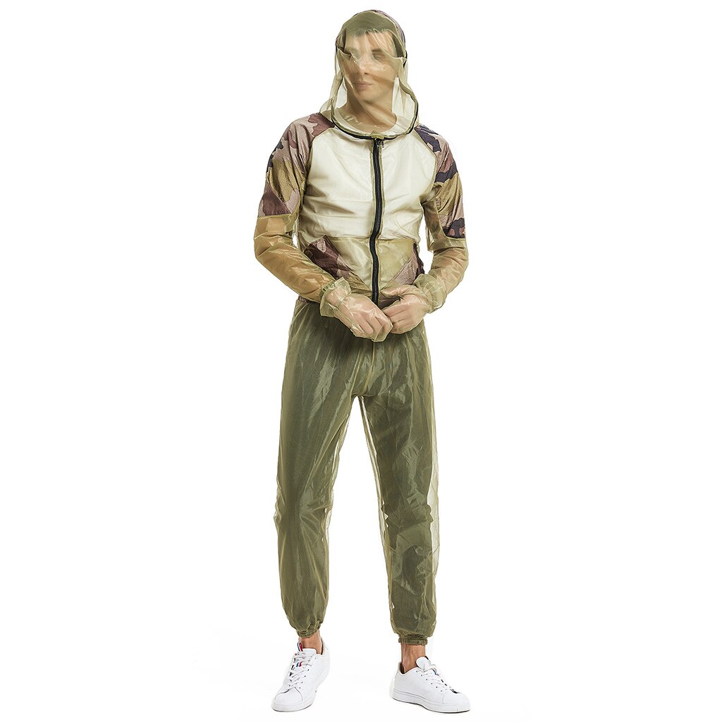 Bug Jacket Hood & Pants Mosquito Repellent Net Clothing for Men & Women Insect-Proof Netting Suit for Outdoor Protection