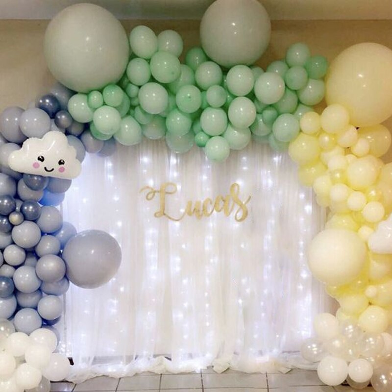 5m pvc rubberen ballonnen kettingklemmen ballonnen boog achtergrond decoratie bruiloft verjaardag feestdecoraties kinderen babyshower ballon bollen