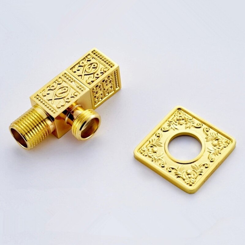 Válvulas de enchimento de Alta Qualidade de Bronze Antigo e Ouro 1/2 "Malex Banho Ângulo Parar Válvula Torneira Válvulas de Enchimento 4115 K