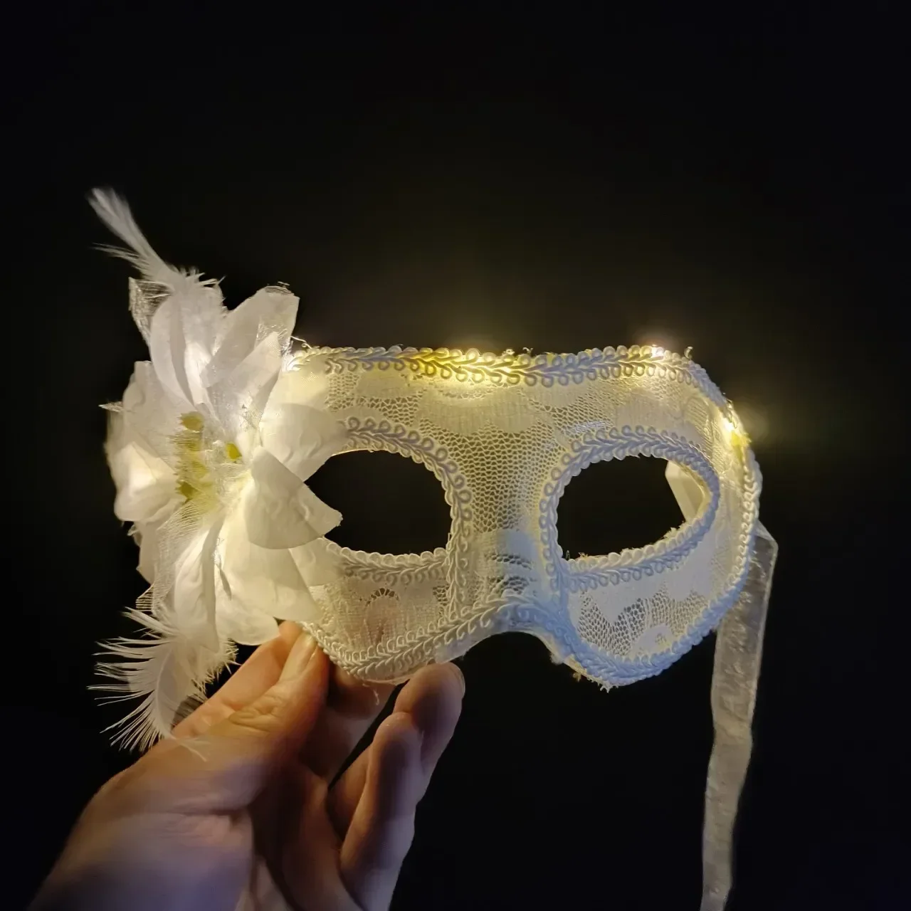 Victoriaans Venetiaans Kanten Bloemmasker Voor Halloween En Kostuums Feesten