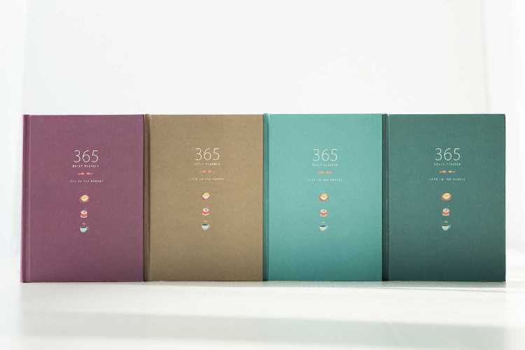 "Color 365" Cute Planner Agenda Diary Hard Cover Yearly Monthly Study Daily Notebook Stationery