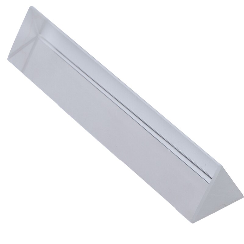 1pc miniprisme  k9 krystall optisk glass trippel trekantet prisme refraktor fysikkeksperiment pedagogiske verktøy 3*3*3*15cm