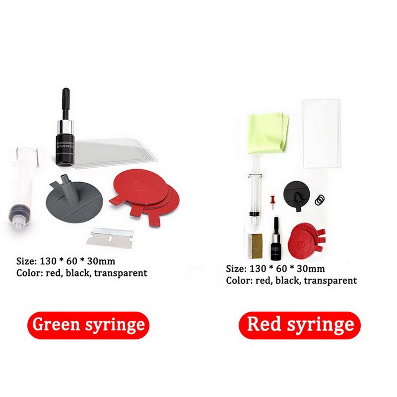 TOSPRA Kit de reparación de parabrisas DIY, herramienta de reparación, juegos de mantenimiento automotriz, Cuidado de Automóviles, Chip de grieta de cristal para coche, CE