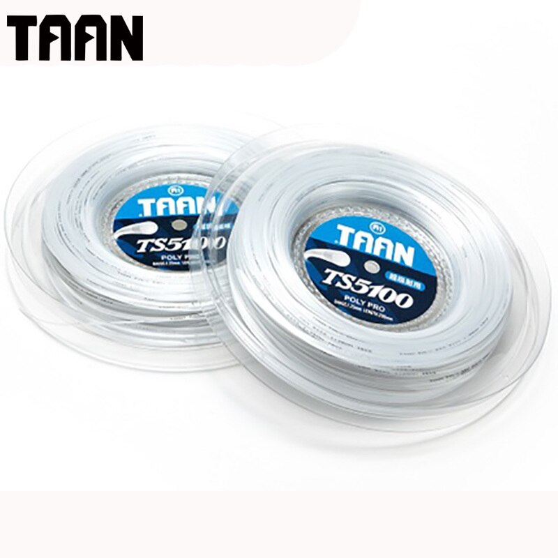 Cuerda de tenis TAAN TS5100 Pro poliéster 1,25mm entrenamiento 200m carrete de cuerda de tenis de alta flexibilidad Durable cuerda de tenis