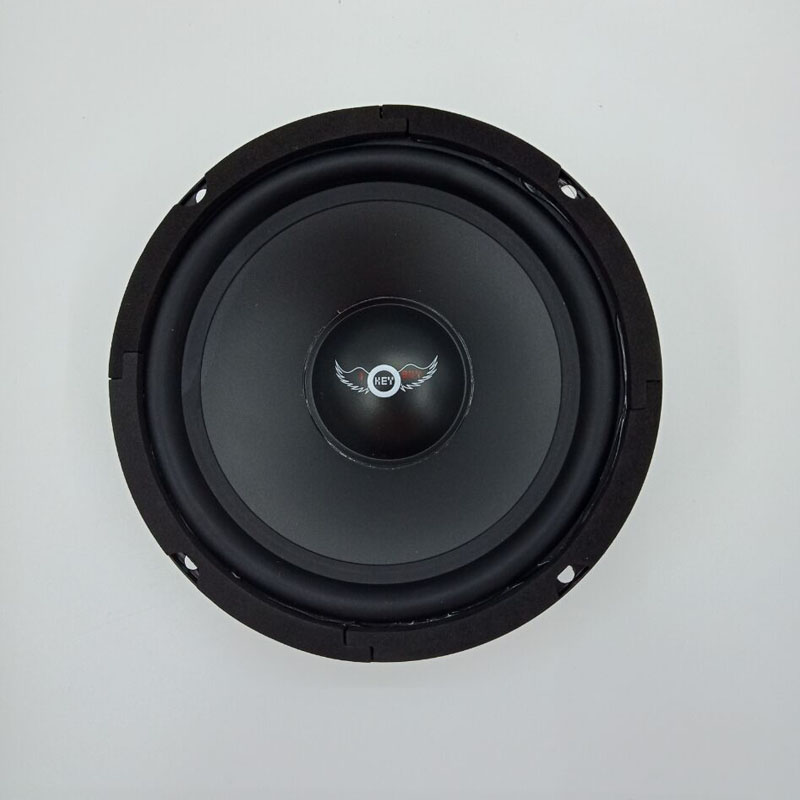 2 st/parti 6/ 6.5 tum högtalare 300w max 8 ohm svart gummikant pp-kon bil hifi-ljud mellanregisterhögtalare ktv