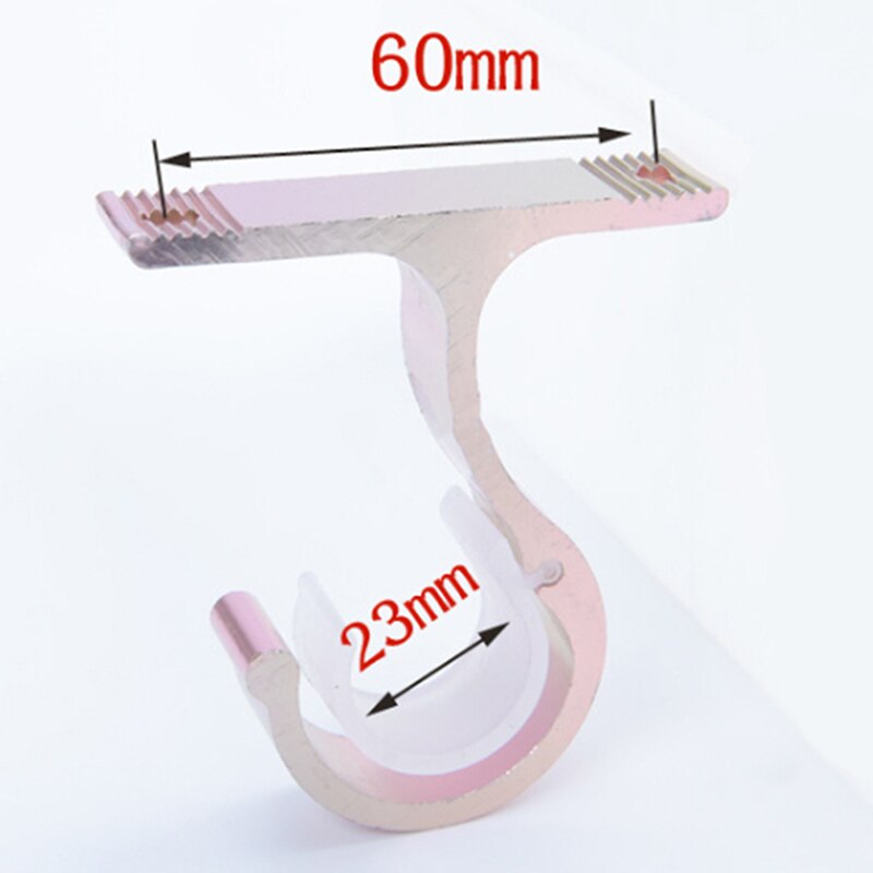 Aluminium Legierung Fenster Vorhang Gardinen Stange Halfter Halterung DIY Rom Pol Vorhang Klammern Unterstützung Gestell Regal Dekor: Rose Gold