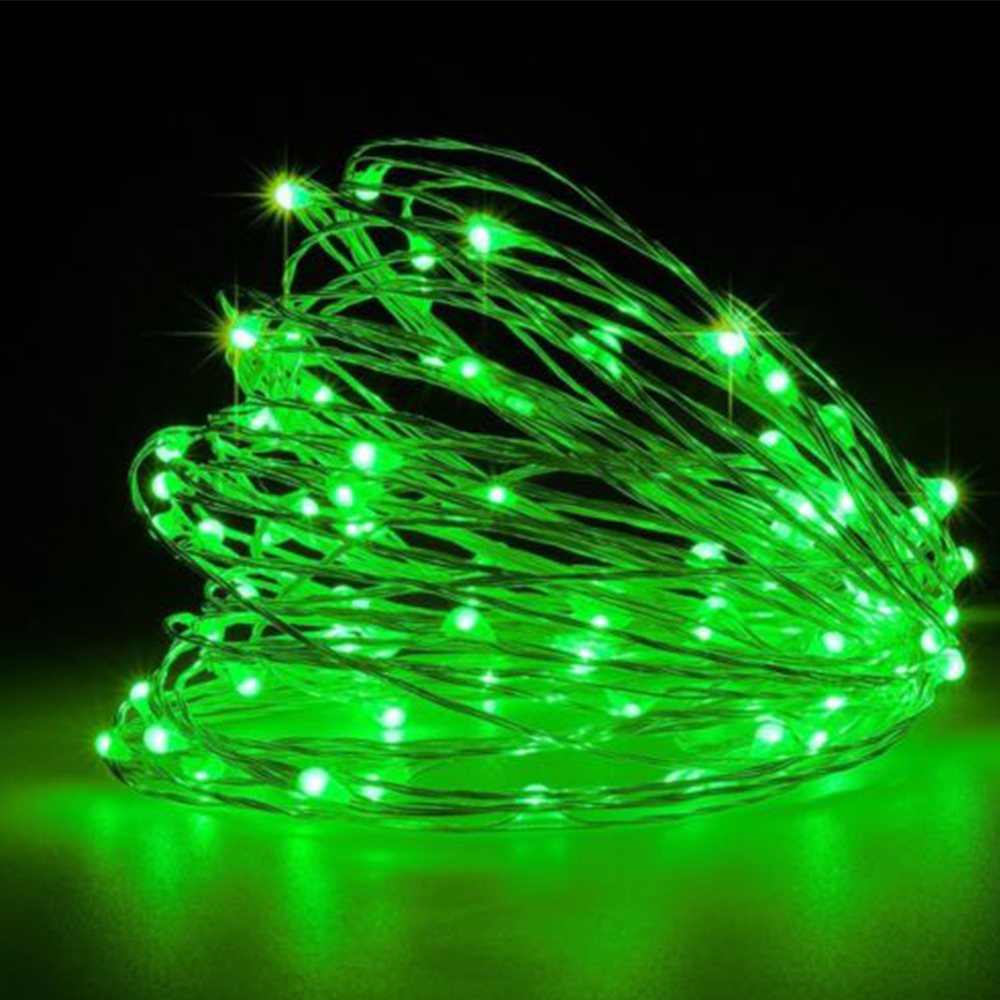 Super Bright Copper Wire Fairy String Fairy Light Xmas Decor Yard Festival Landscape Lamp Romantic 20 LED Battery Outdoor: Green