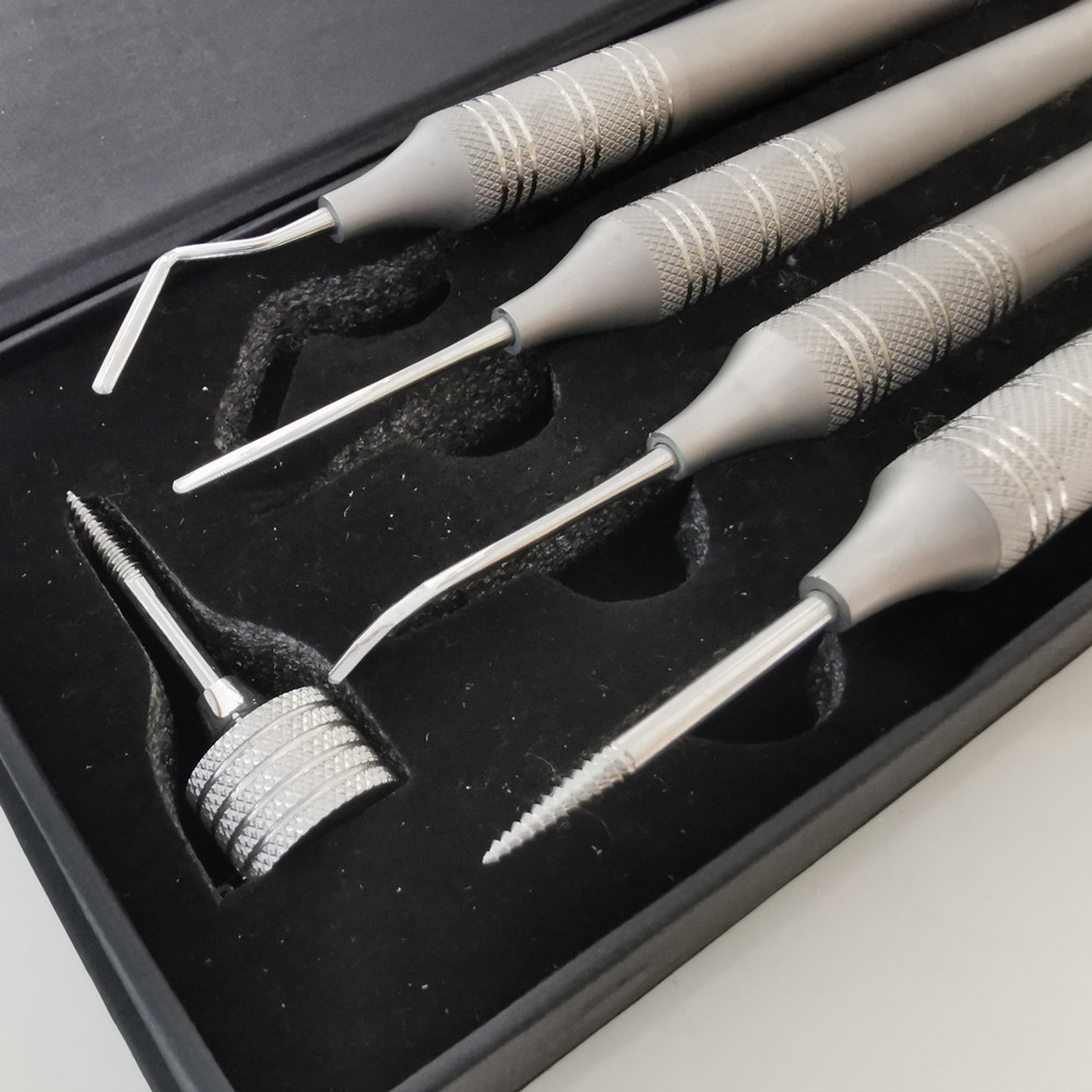 Periotomos de extracción atraumática, instrumentos de implante Dental, 5 piezas