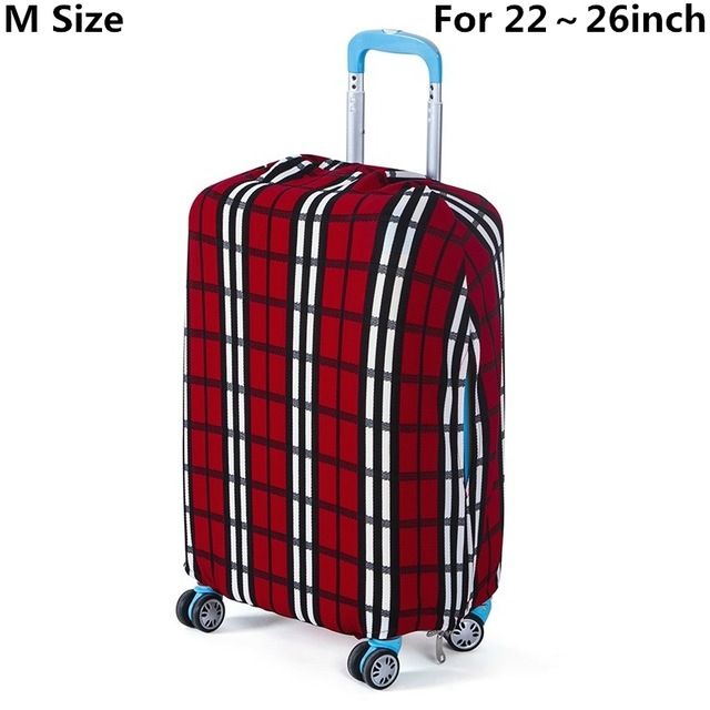 SAFEBET Brand Suitcase Protective Cover Elastic Luggage Protective Cover Sets Travel Accessories Apply To 18 To 30 Inch Cases: Stipe M