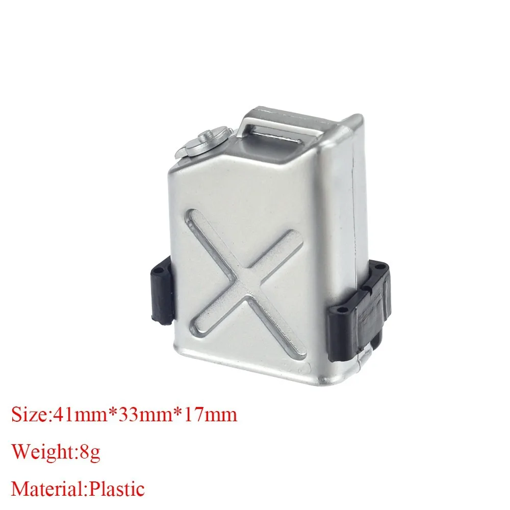 Mini Olie Vat Emmer Brandblusser Decoratieve voor 1/10 1/14 1/18 RC Crawler Auto Traxxas TRX4 Defender AXIALE SCX10 RC4WD: Bordeaux