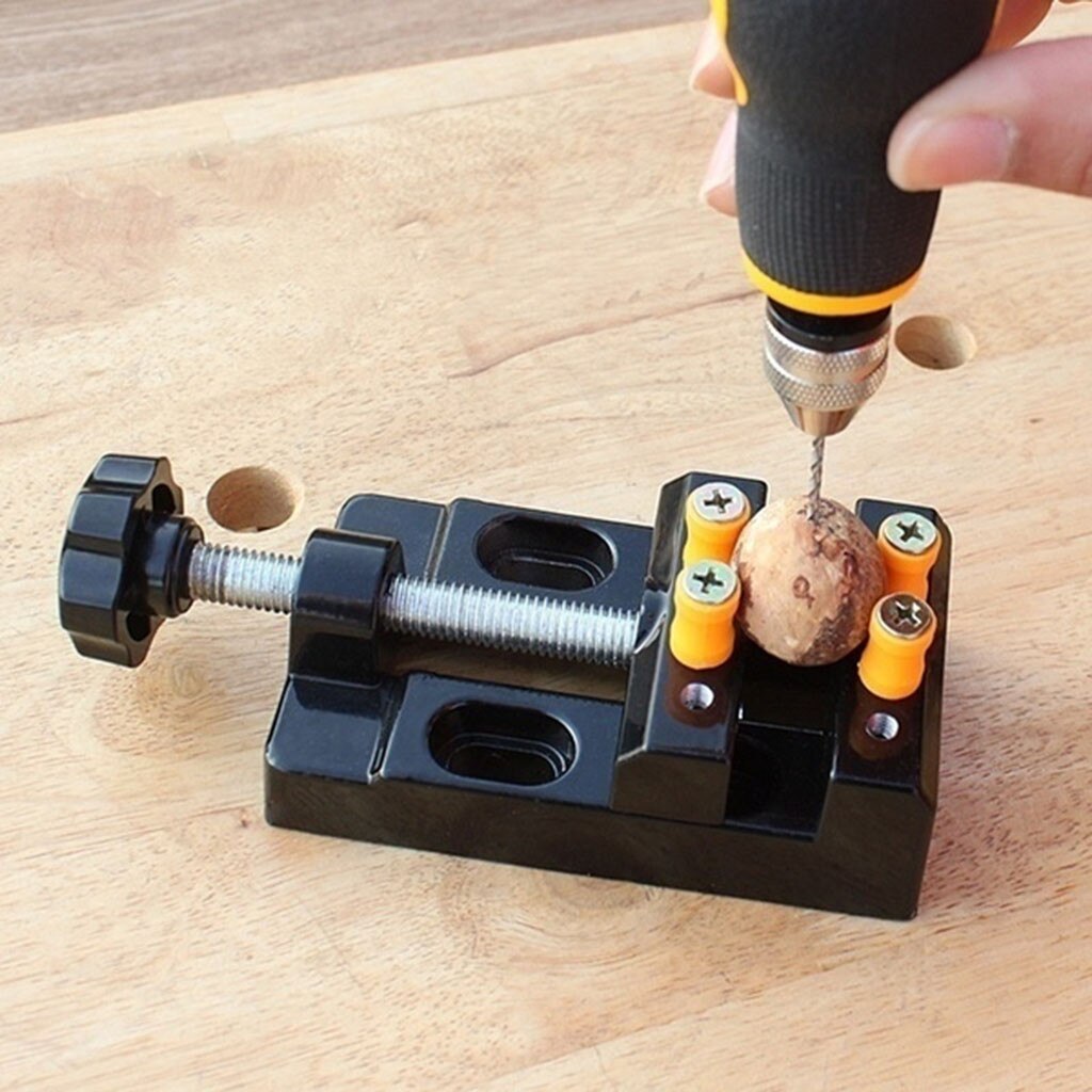 1pc svart käft bänkklämma miniborrpress skruvstäd mikroklämma platt skruvstäd gör-det-själv-handverktyg carving bänkklämma borr universal jan 10th