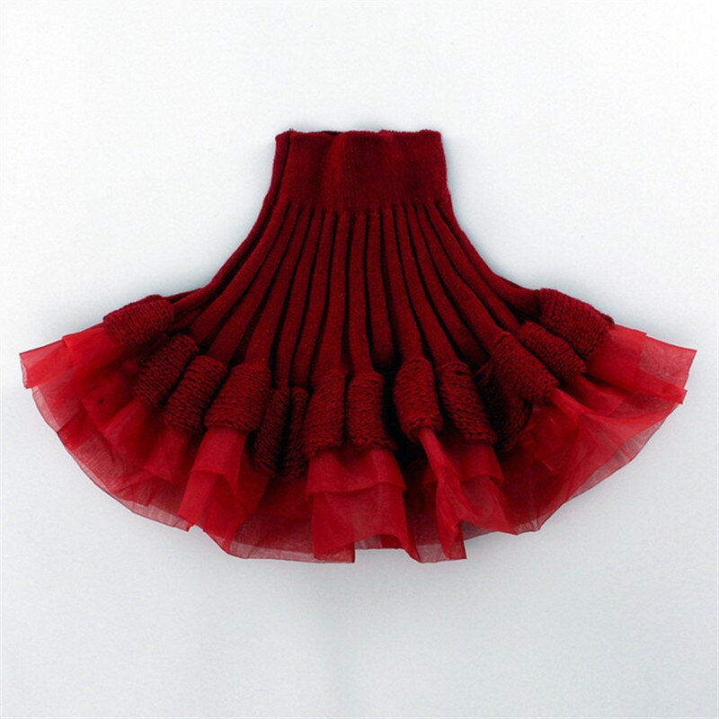 Tutu Rok Meisjes Gebreide Rokken A-lijn Rok Meisje Katoenen Gebreide Kids Outfit Kinderen Mini Rokken Waarschuwde Voor Lente Herfst