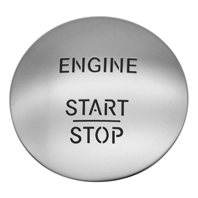 1Pcs Zilveren Push To Knop Keyless Go Motor Start Stop Schakelaar 2215450714 Voor Mercedes Benz W164 W205