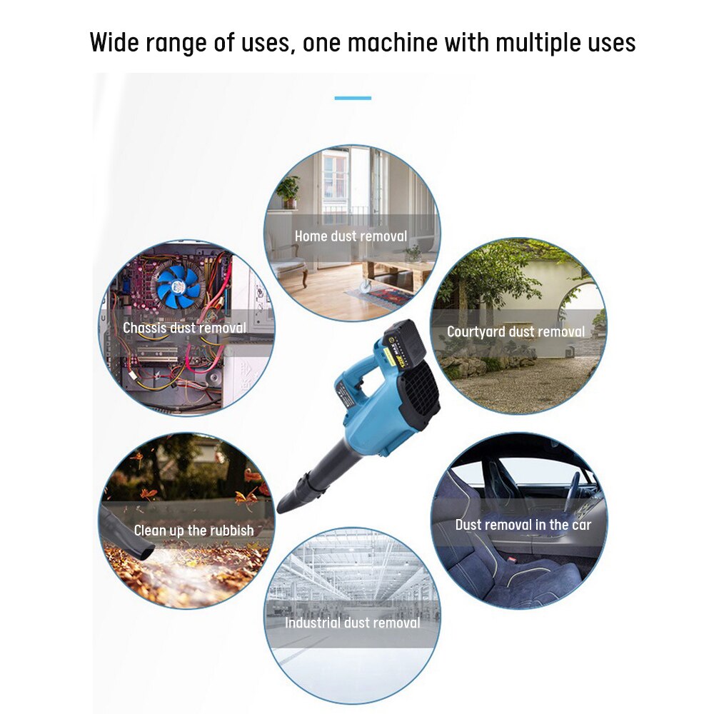 28000Rpm Handheld Electric Blower Garden Leaf Stone Collector Air Blower Garden Power Tool Cordless Blowing Blower Dust Removal