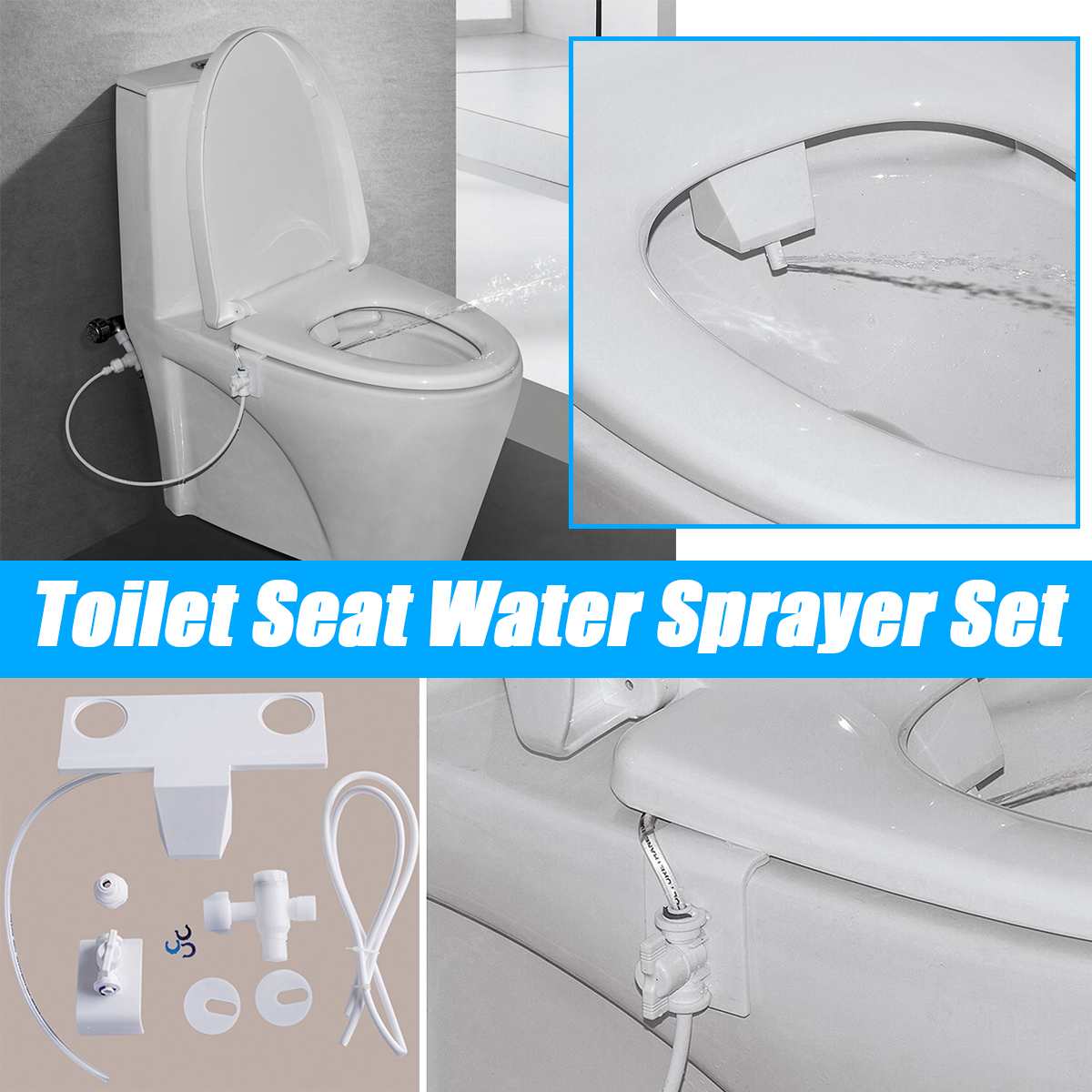 Wc Doorspoelen Sanitaire Apparaat Bidet Waternevel Seat Praktische Toilet Sproeier Nozzle Bidet Deel Schoonmaken Adsorptie