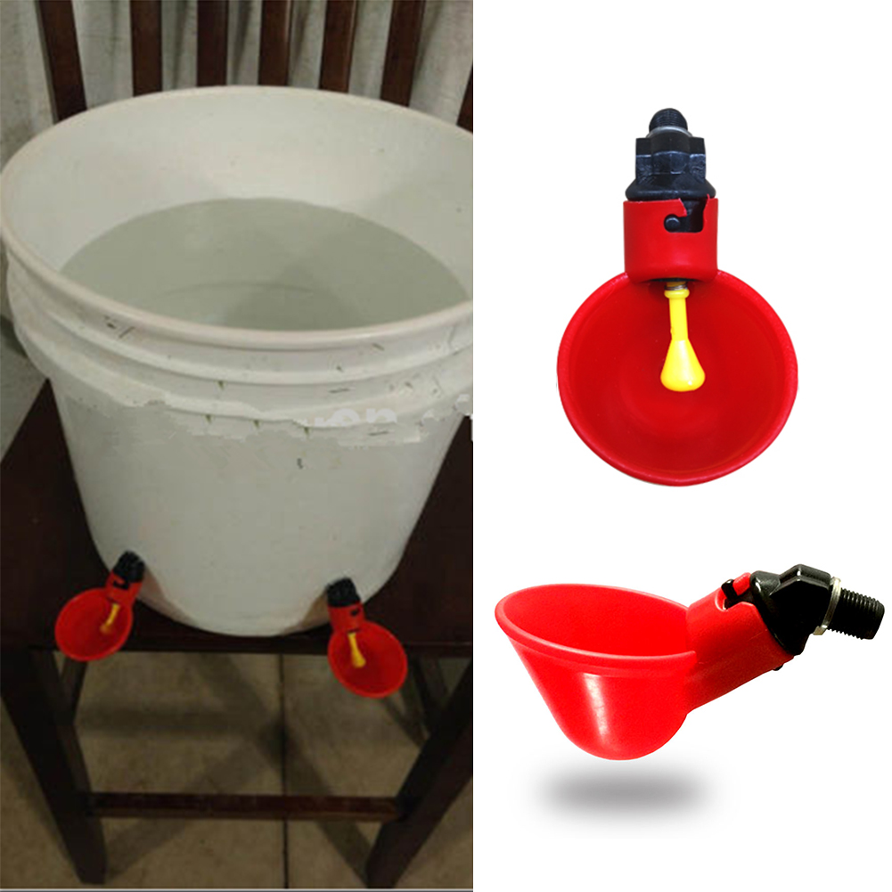 Chicken Hanging Cup Drinking Fountains Birds Water Bowl Drinker Cups for Backyard Chicken Flock Automatic Poultry Watering