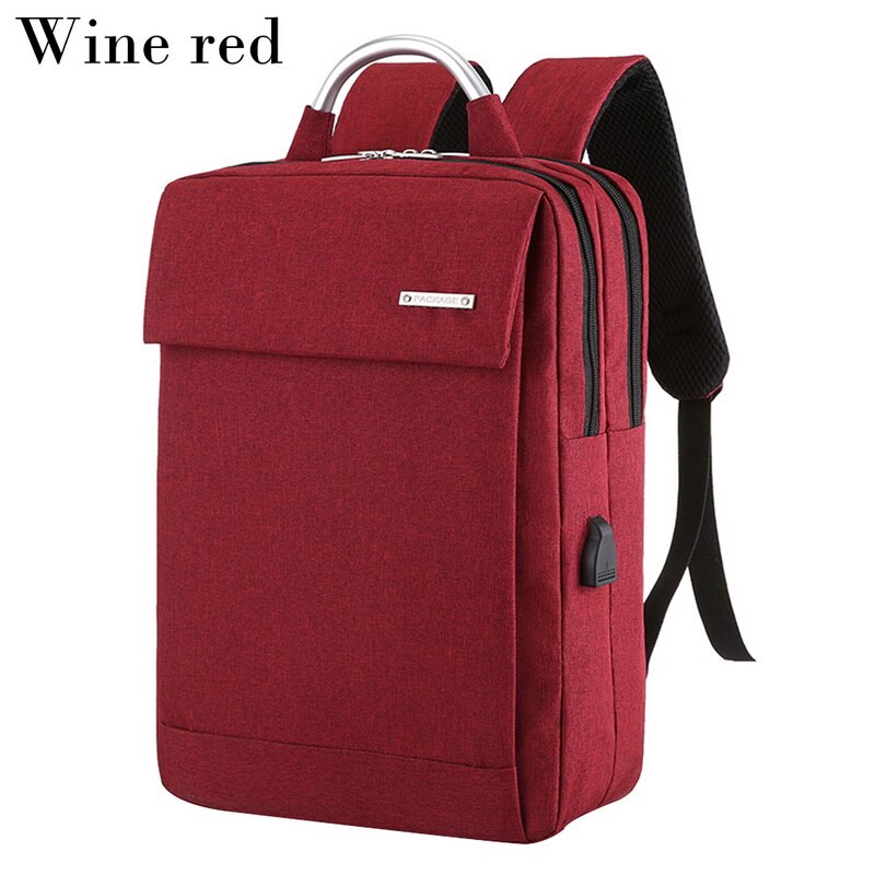 Hommes Anti-vol sac à dos pour ordinateur portable affaires grande capacité sac à dos hommes ordinateur sac d'école voyage sac à dos étudiant poignée sac: Rouge