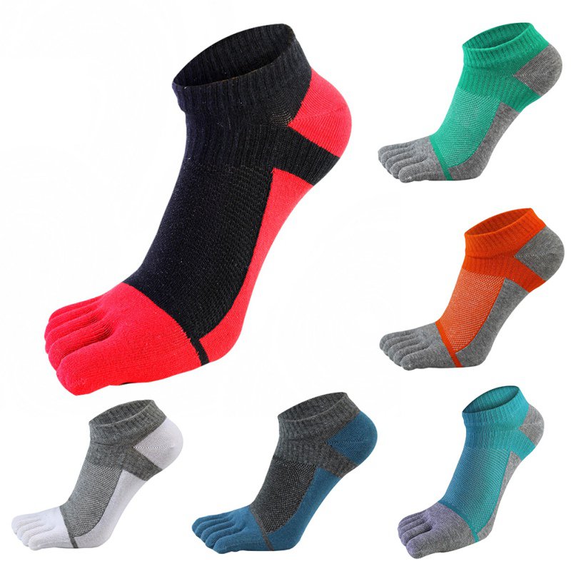 Cotton Toe Socks Men Boy To Protect Ankle Socks Five Finger Socks Compression Mesh Breathable Socks