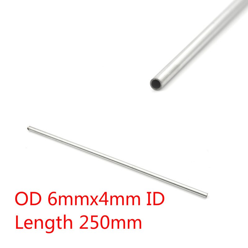 250mm 304 Seamless Stainless Steel Capillary Tube 8mm 6mm / 4mm 3mm / 6mm 4mm / 4mm: 6x4mm