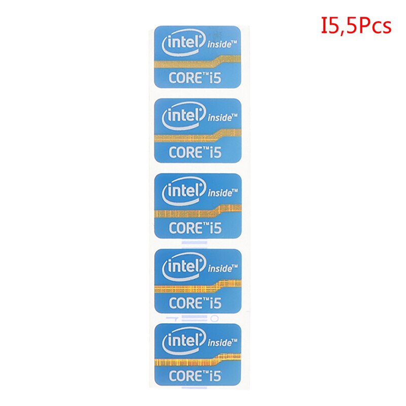 1/5pcs Ultrabook Performance Label Sticker Laptop Logo Stickers Intel Core Four-generation Core i3 i5 i7: i5 5pcs