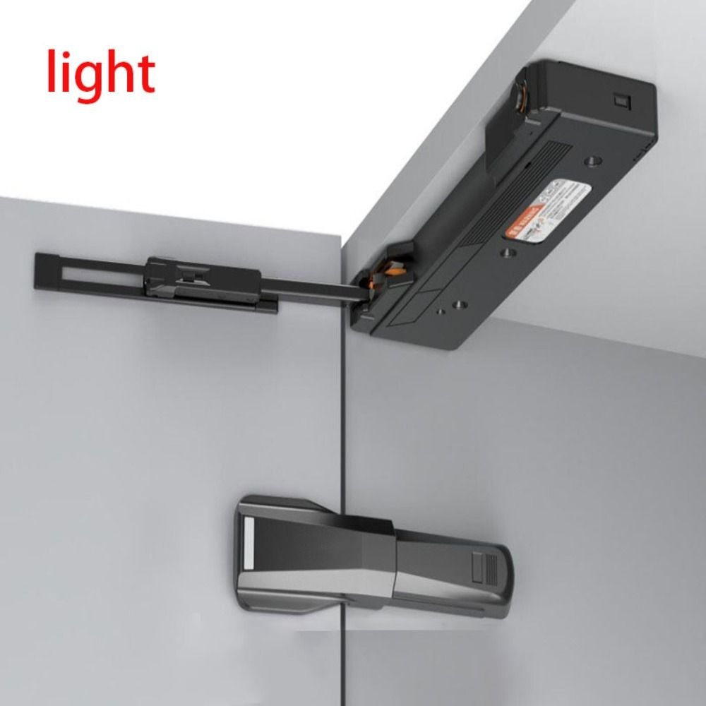 One-touch Opening Push To Open Cabinet Catches Soft Opening System Free Handle Hidden Cabinet Handles Quiet Operation Adjustable: WHITE