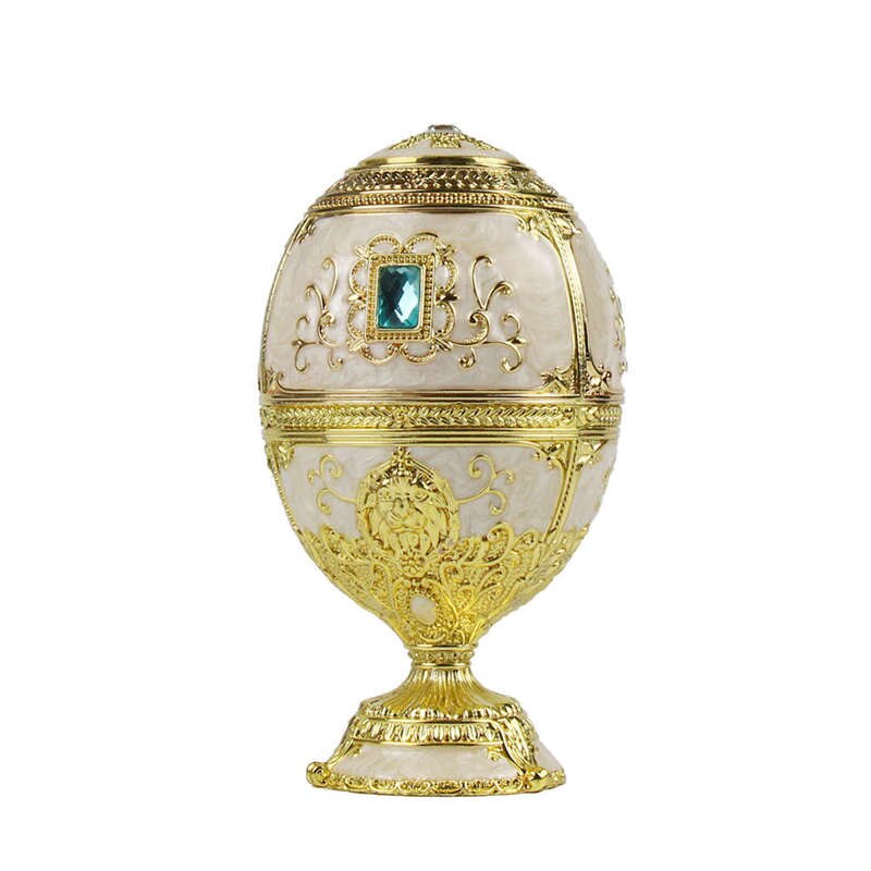 European Painting Ornaments Toothpick Box Castle Egg Shaped Toothpick Party