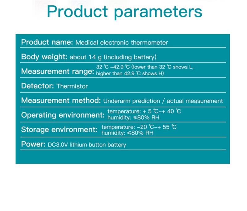 Termometro Digitale Baby Volwassen Elektronische Koorts Alarm Elektronische Thermometers Voor Baby Volwassen Onderarm Body Temperatuur Gereedschappen