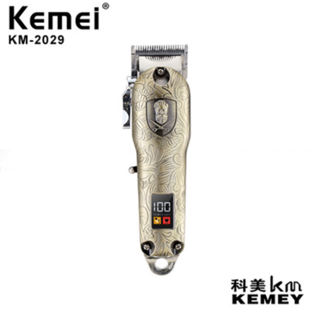 KM-2029 Electric Hair Trimmer Barber Shop Hair Clipper LED Display Haricut Machine usb Chariging