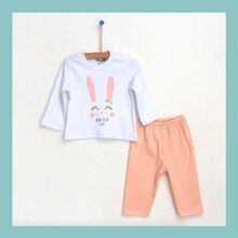 Batas de dormir para bebé, Unisex, niño y niña, recién nacido, algodón, saludable, para dormir, dormitorio, conejito ligero, mangas largas rosadas