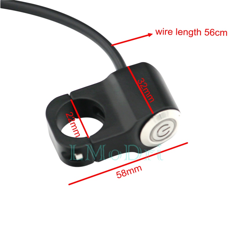 0TO6 7/8-inch Motorcycle Handlebar Dual Button CNC Metal 12V Switch (1WAY / 2Way) Control for