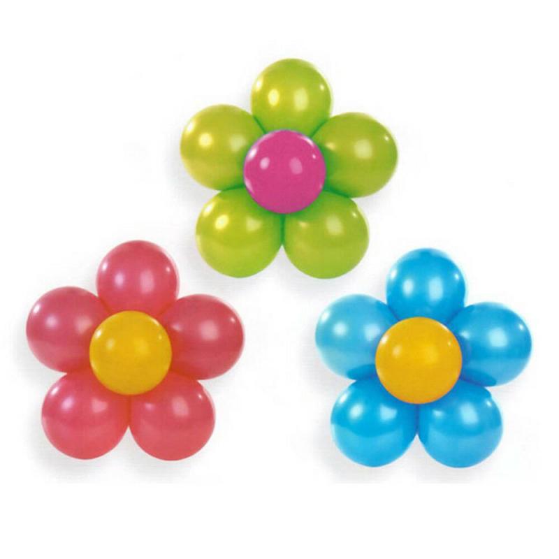 6Pcs Flower Modelling Ballonnen Clip Verjaardagsfeestje Bruiloft Decoratie Ballons Accessoires Folie Ballonnen Afdichting Klem
