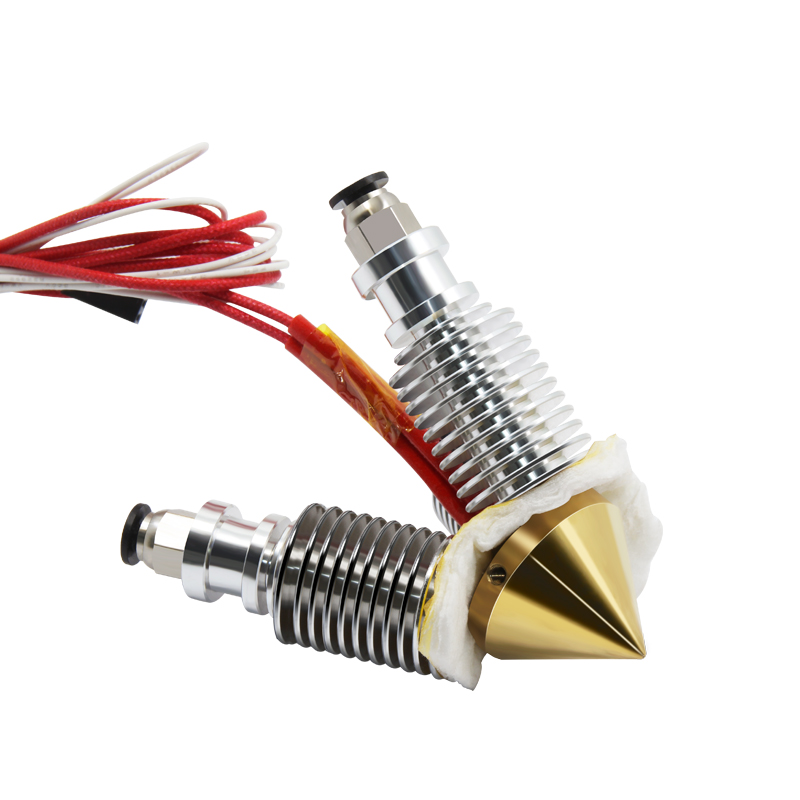 Kee Pang Brass Diamond Extruder Reprap Hotend 3D V6 heatsink 3 IN 1 OUT Multi Nozzle Extruder 3D printer kit for 1.75/0.4mm