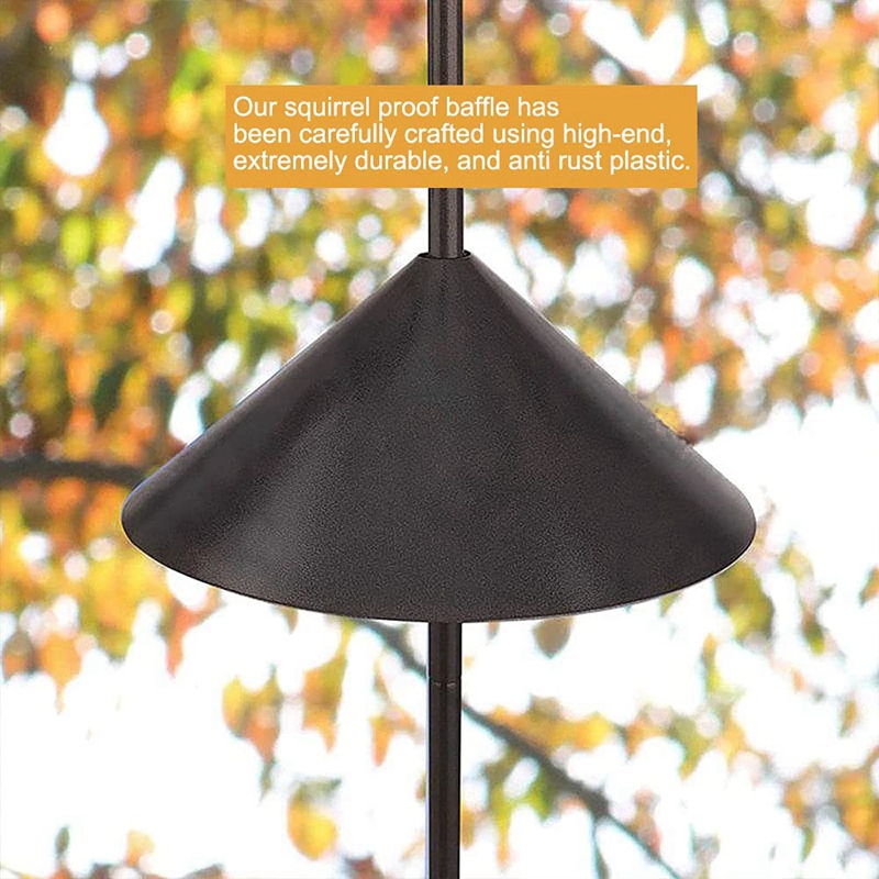 Wrap Rond Eekhoorn Baffle, Unieke Metalen Wasbeer &amp; Eekhoorn Proof Opknoping Baffle Voor Vogelvoeders Yard Beschermen Pole