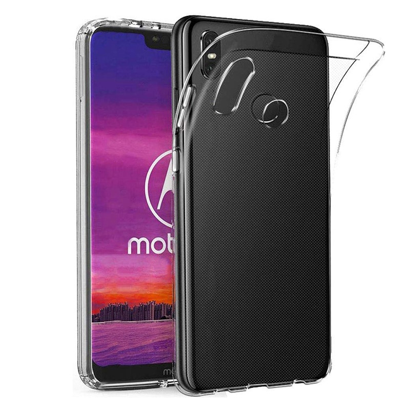 Silicona suave clara fundas de TPU para Motorola Moto una MotorolaOne caso cubierta de cristal transparente Android One AndroidOne Coque