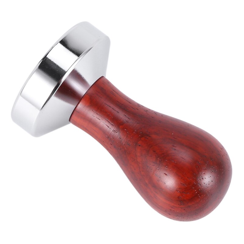 5M Stainless Steel Base Wood Handle Tamper Coffee Powder Hammer Coffee Accessories Coffee Machine Kitchen
