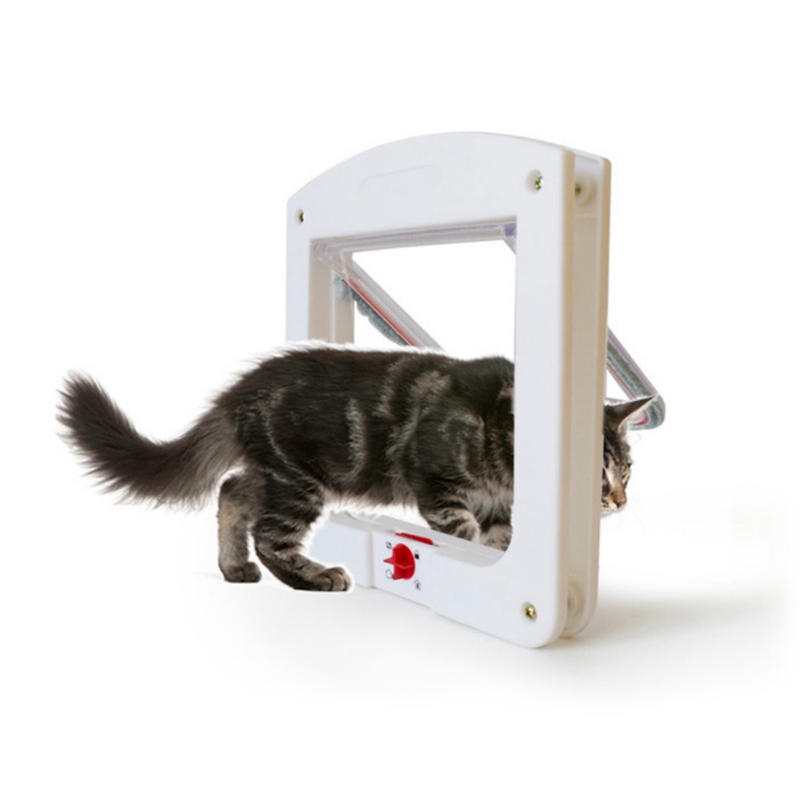 Portail de porte pour chien ou chat | Chat, chiot, animaux domestiques, coffre-fort, verrouillable, adapté à tous les murs, fournitures de portes pour animaux domestiques