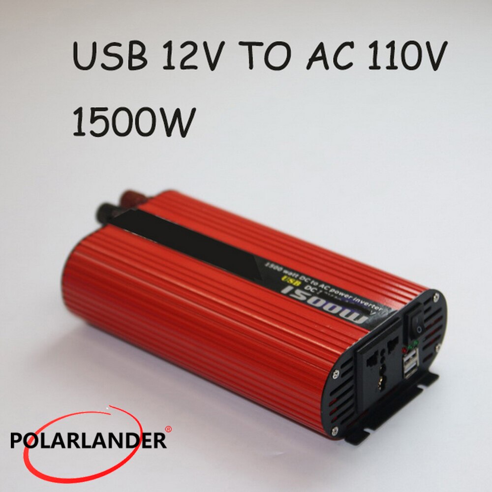 Auto Charger Dc 24V Naar Ac 110V/Omvormer Dc 12V Naar Ac 220V/dc 12V Naar Ac 110V/ Dual Usb Dc 24V Naar Ac 220V/Rood Ovale