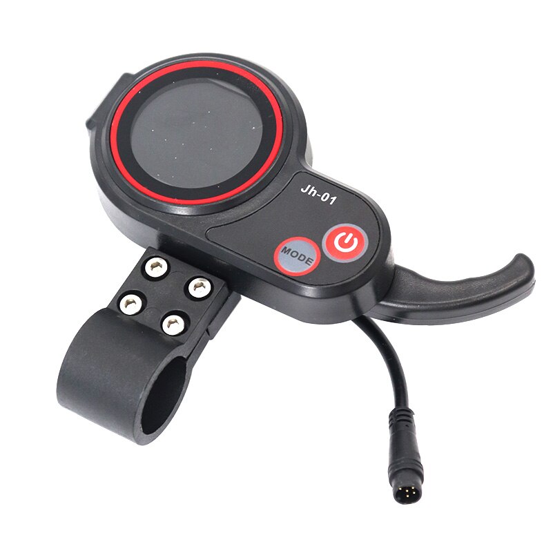 Elektrische Scooter Jh-01 6-Pin Multifunctionele Throttle Schakelaar Met Drie Speed Shift, power Display En Totale Kilometerstand Lcd Meter: Default Title