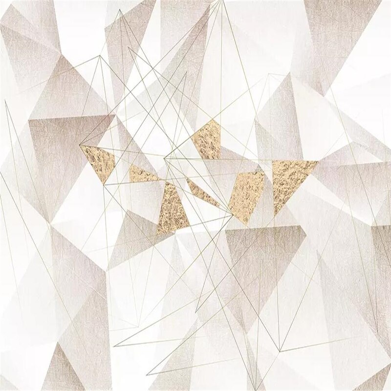 Decoratieve behang Diamond geometrische relief moderne eenvoudige abstracte achtergrond muurschildering