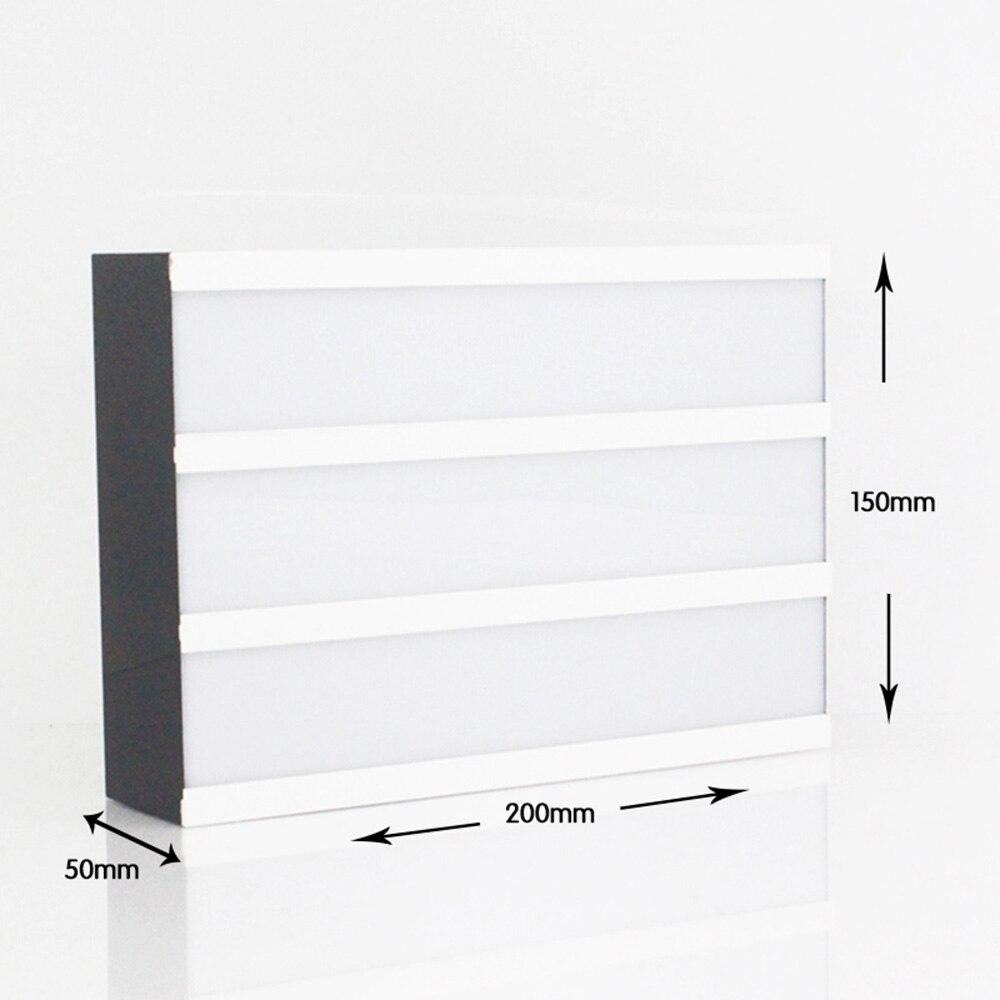 Caja de luz LED para Cine A6 con Combinación libre para manualidades, caja de luz con letras para decoración interior, caja de luz pequeña