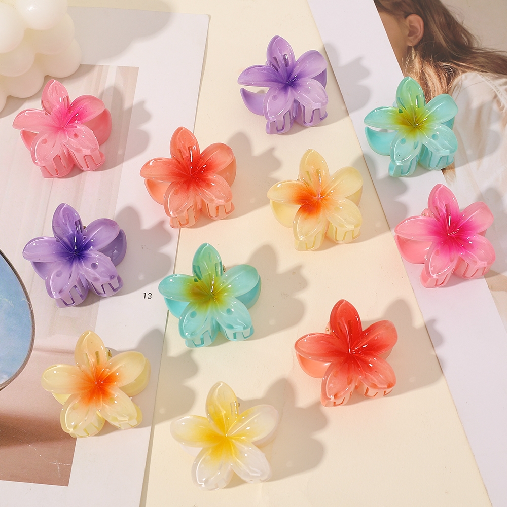 5/3/2 Uds. Pinzas para el cabello de flores para mujer, estilo bohemio, 4cm, pinzas para el cabello con forma de flor de huevo, pasadores, horquillas para niñas, accesorios para el cabello para niños