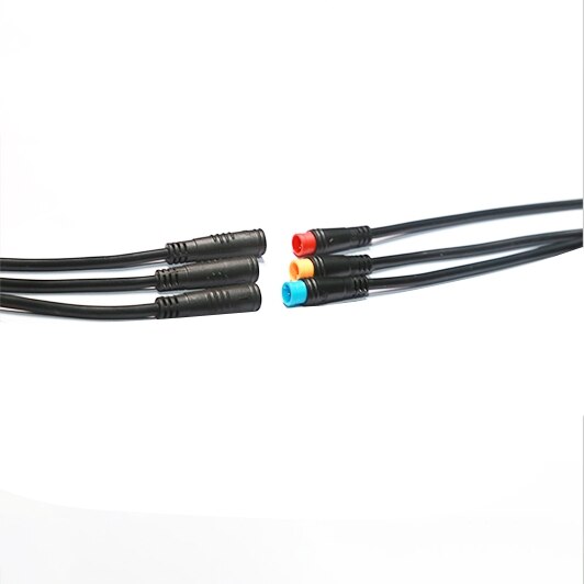 Waterdichte Kabel Connector Voor Ebike Licht Throttle Ebrake Display Ebike Onderdelen Verleng Kabel 3Pin Mannelijke