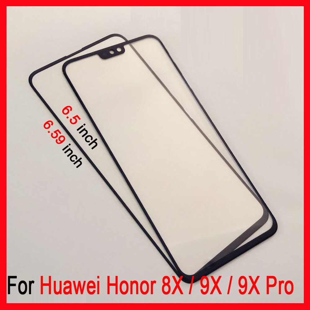 6.59" 100% Original For Huawei Honor 9X Touch Screen For Honor 9X Pro Front Outer Glass Lens Touch Screen NO LCD Digitizer